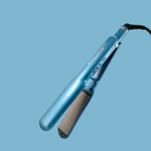 plancha cabello azul