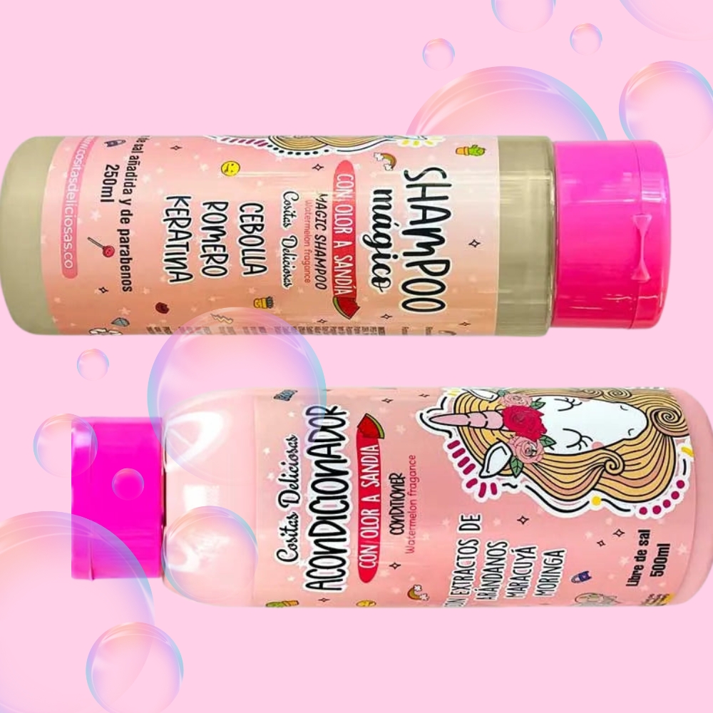 KIT CAPILAR COSITAS DELICIOSAS SHAMPOO ACONDICIONADOR